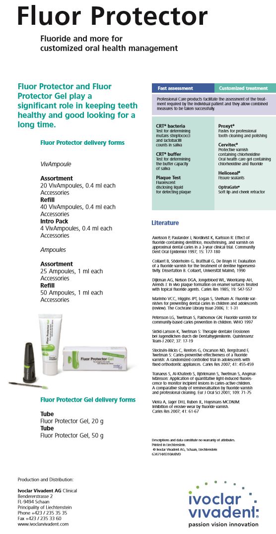 Fluor Protector Gel Daily Home Care Gel