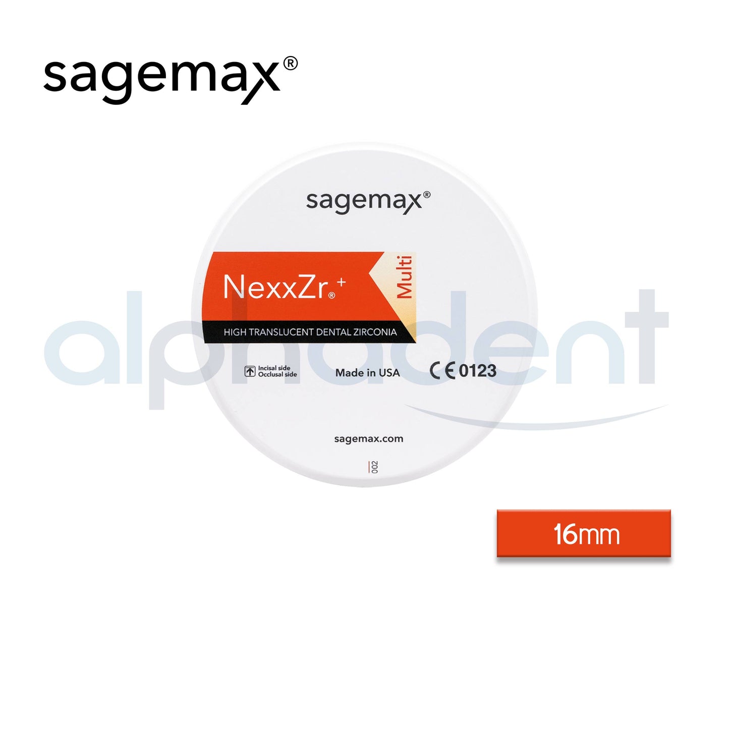 Sagemax Zirconia Disc High Translucent Multi (Nexxzr Plus Multi)