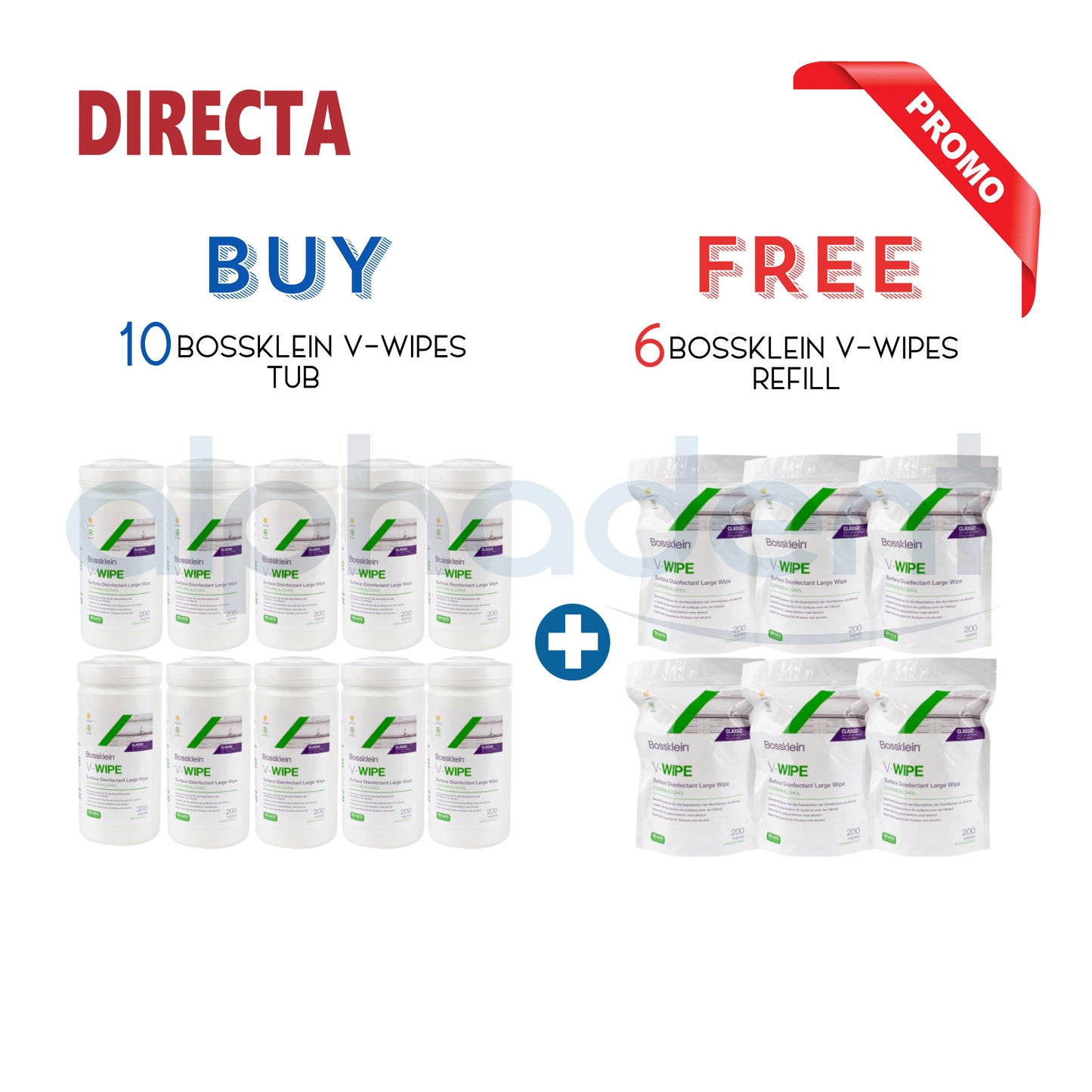Bossklein V-Wipes Disinfectant Wipes