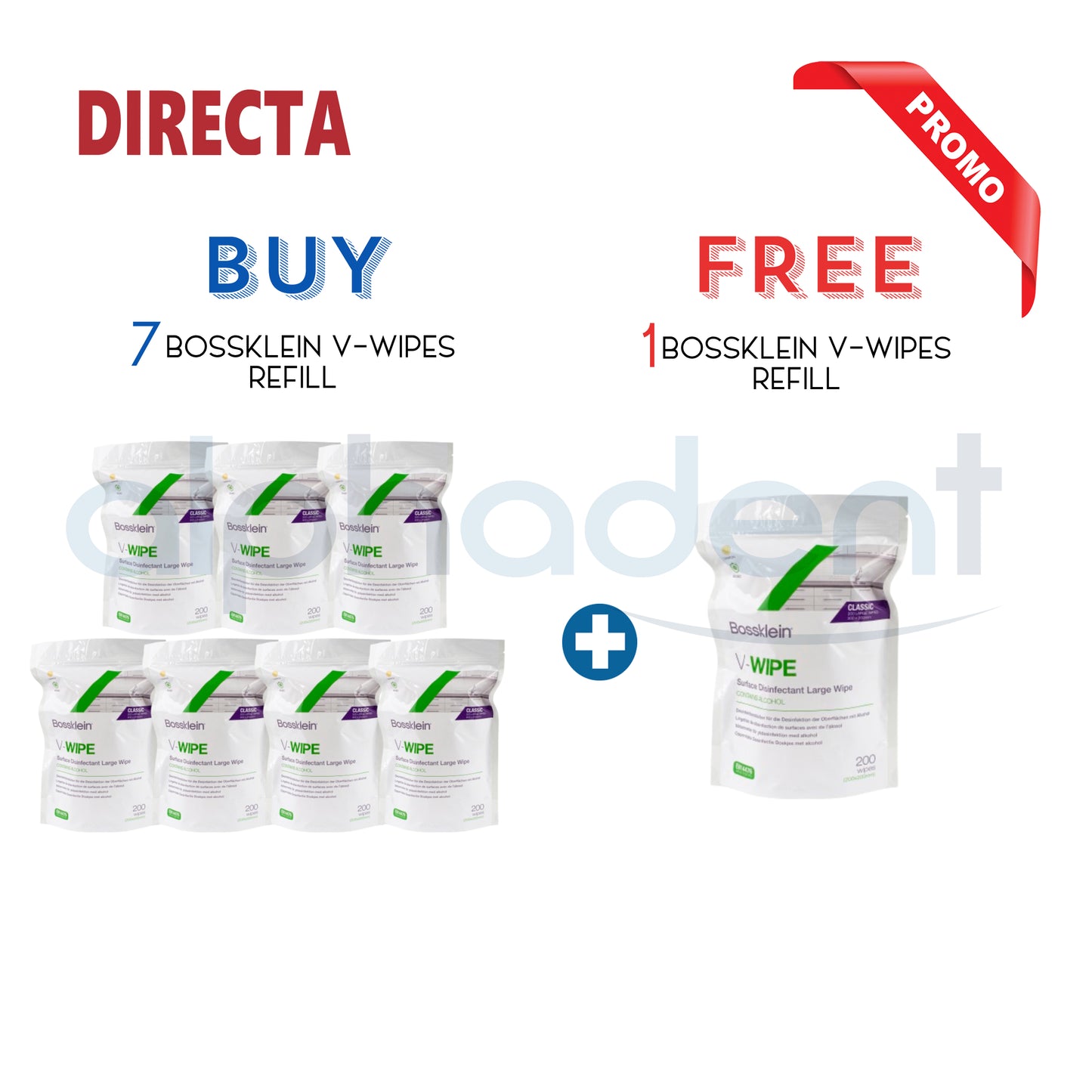 Bossklein V-Wipes Disinfectant Wipes