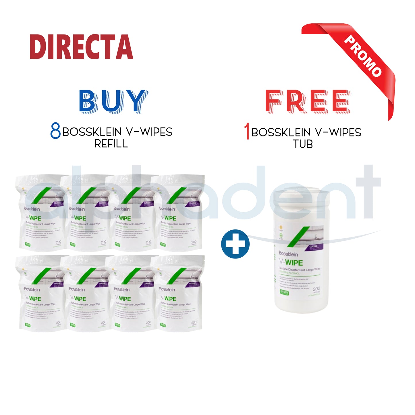 Bossklein V-Wipes Disinfectant Wipes
