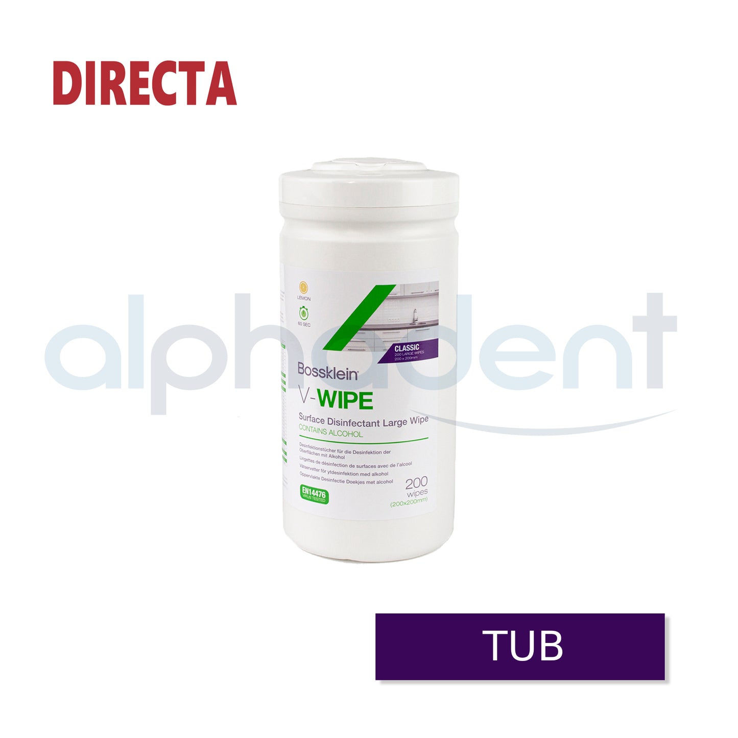 Bossklein V-Wipes Disinfectant Wipes
