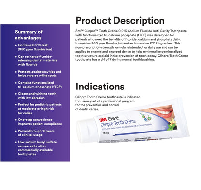 Clinpro™ Tooth Crème Anti-Cavity Toothpaste
