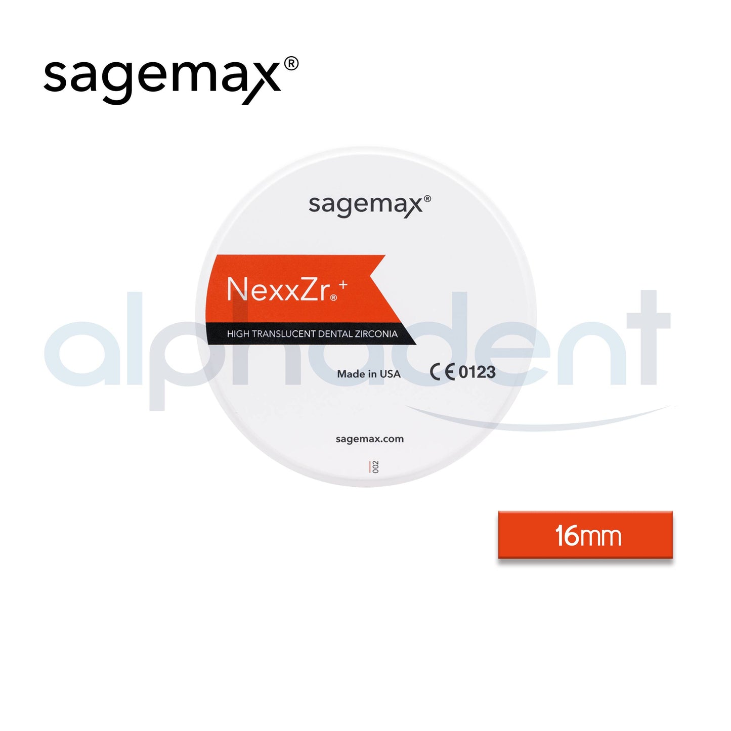 Sagemax Zirconia Disc High Translucent (Nexxzr Plus)