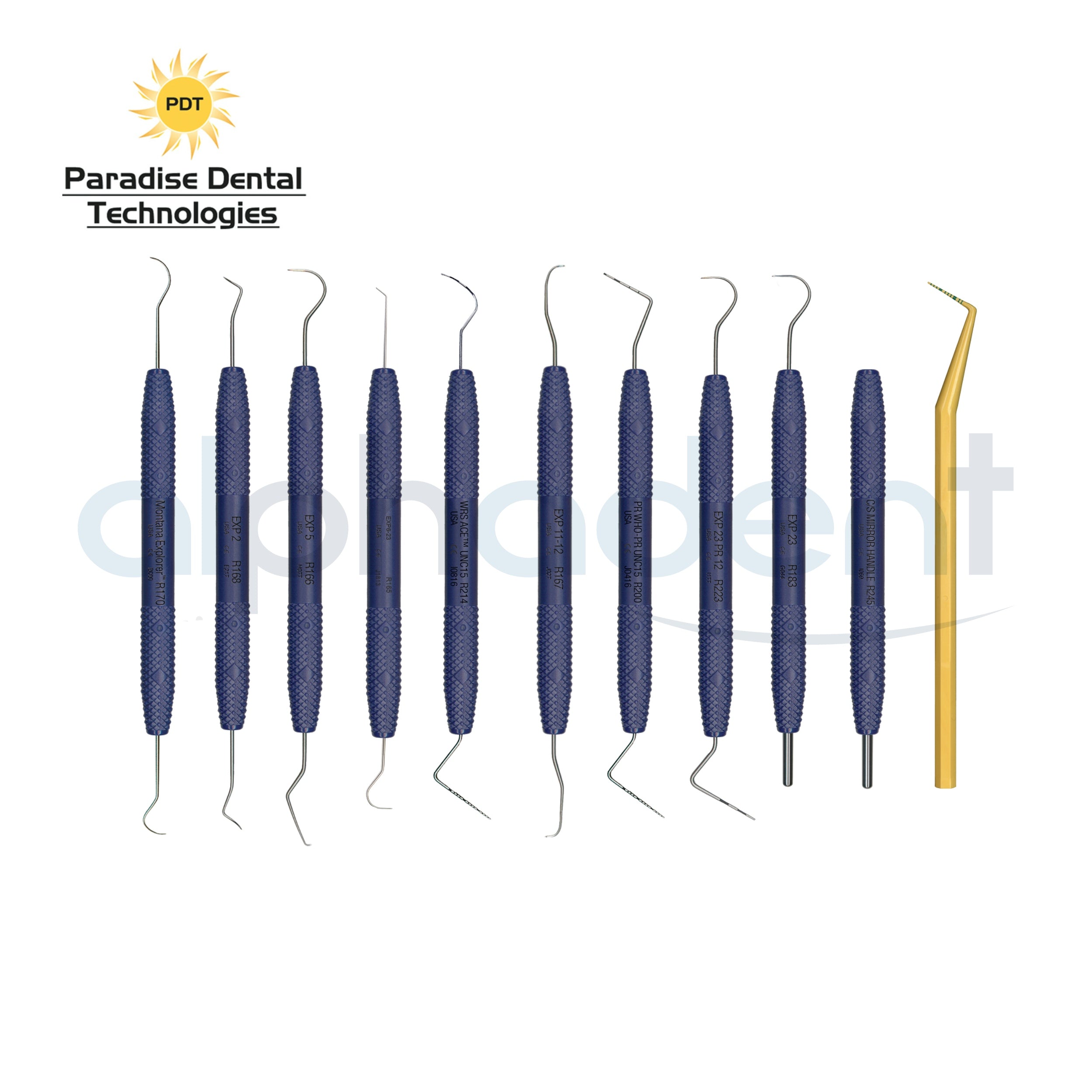 Pdt Instruments Color Coding PDT Diagnostic and Explorer – Alphadent Corporation